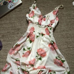 Floral Sleeveless Dress Medium Asymetrical